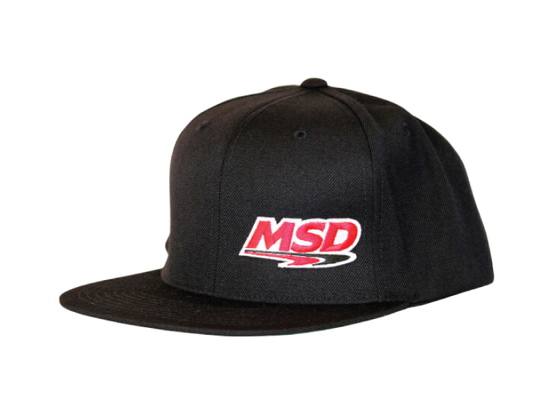 หมวก MSD ปีกหมวกตรง สีดำ โลโก้